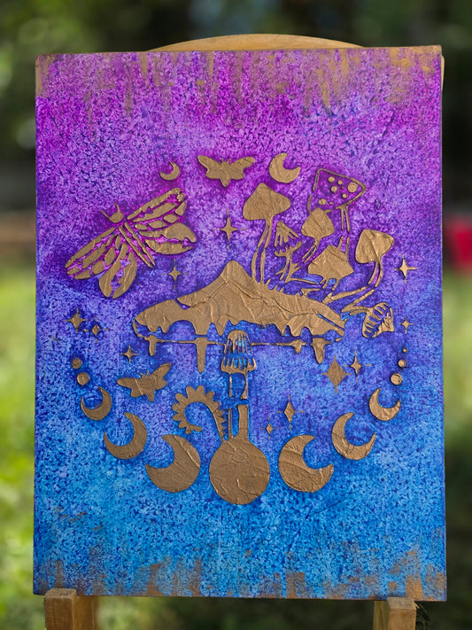 Mushroom Moons Painting