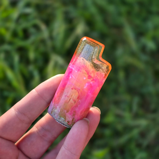 Pink Swirl Lighter Case