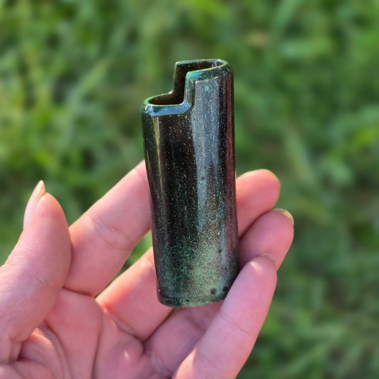 Green/Black Shimmer Lighter Case